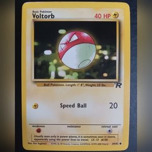 Voltorb Pokemon Card - Team Rocket - NO. 69/82 Common Non-Holo